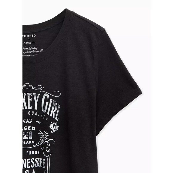 torrid Whiskey Girl Classic Fit Crew Tee Top M - Picture 5 of 7